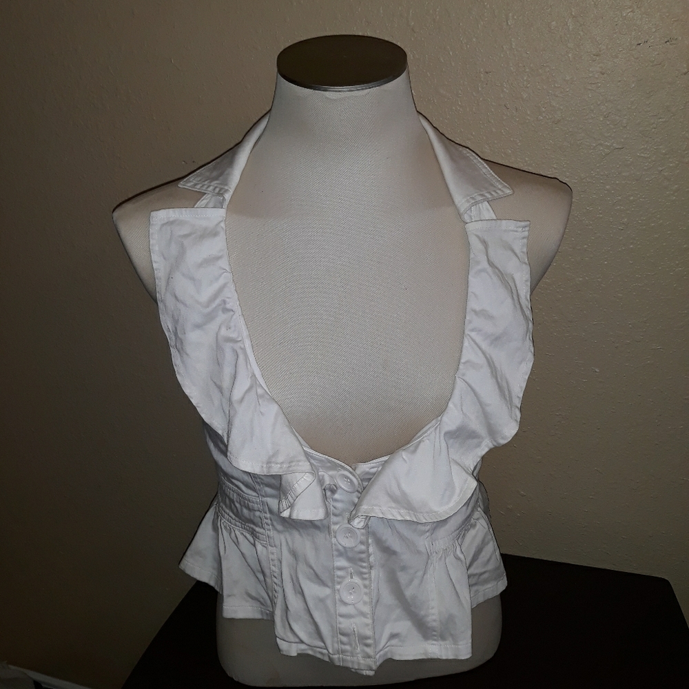 Adorable Statement Ruffled Fitted Vest